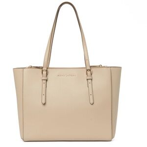 MARC JACOBS Commuter Leather Tote Bag in Uniform Khaki